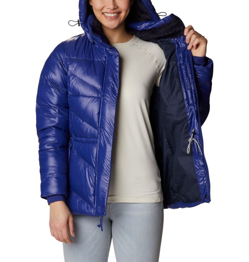 Blue Women's Columbia Peak to Park II Insulated Hooded Puffer Jacket | VWDMA-5814