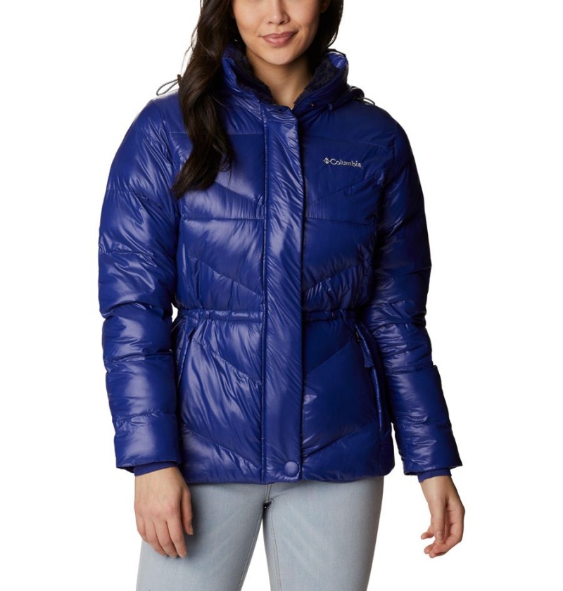 Blue Women\'s Columbia Peak to Park II Insulated Hooded Puffer Jacket | VWDMA-5814