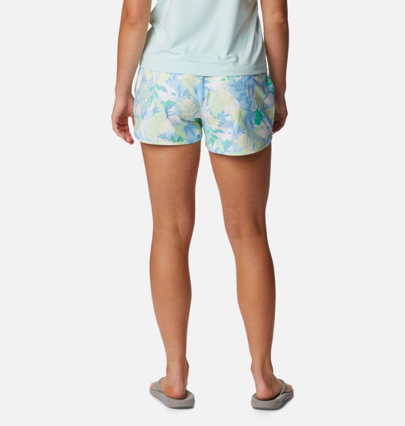 Blue Women's Columbia Pleasant Creek Stretch Shorts | ZWLDP-2038