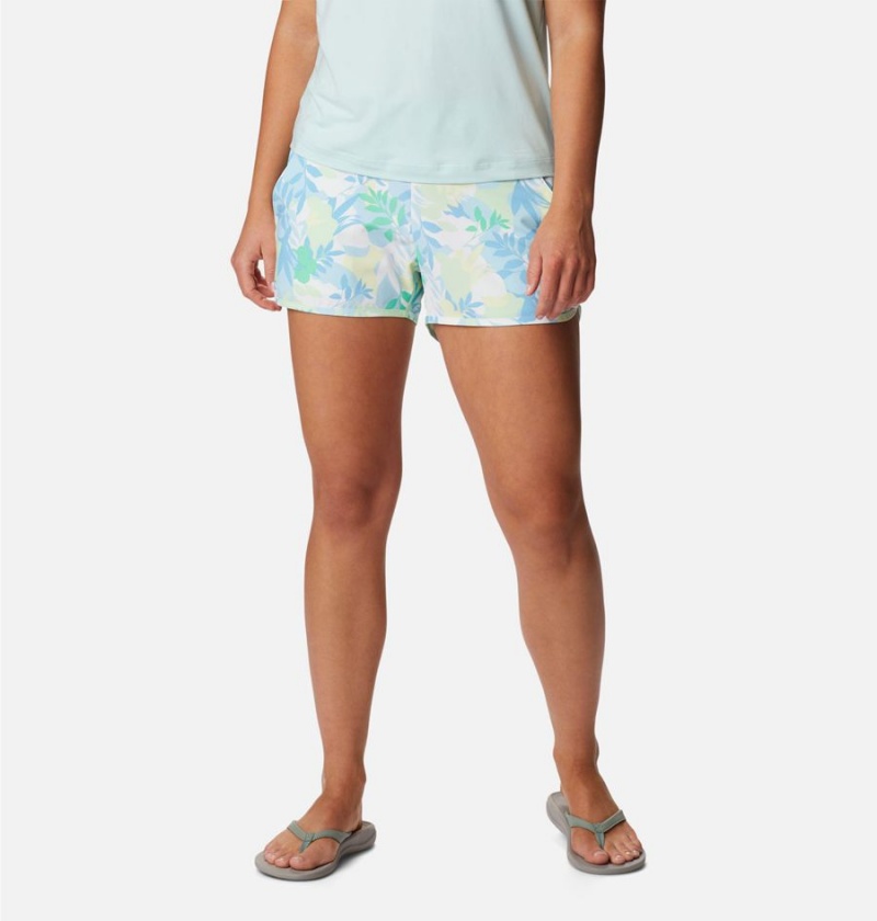 Blue Women\'s Columbia Pleasant Creek Stretch Shorts | ZWLDP-2038