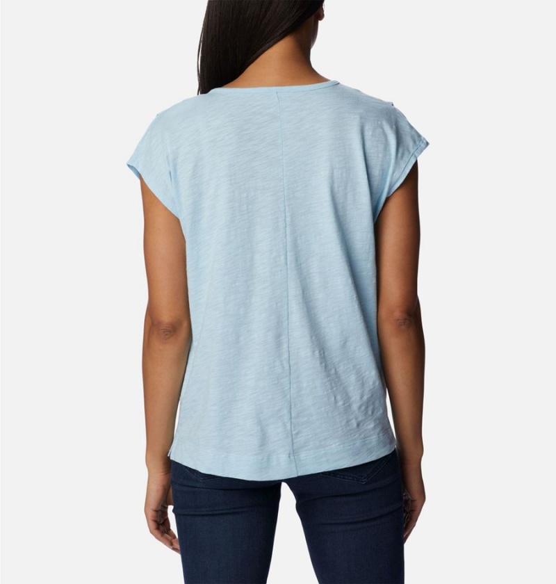 Blue Women's Columbia Point Loma T-Shirt | IBUHA-0945