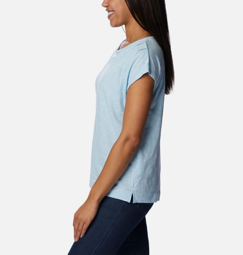 Blue Women's Columbia Point Loma T-Shirt | IBUHA-0945