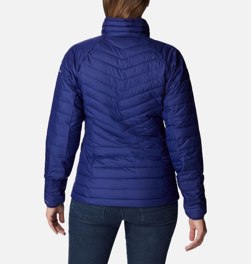 Blue Women's Columbia Powder Lite II Full Zip Puffer Jacket | YPSIU-4518