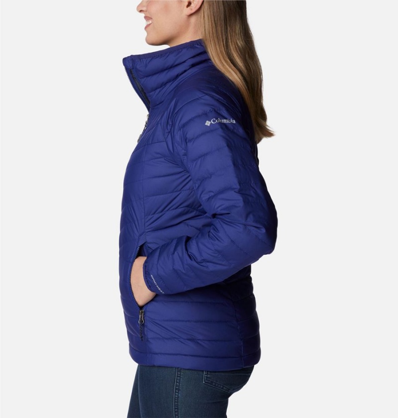 Blue Women's Columbia Powder Lite II Full Zip Puffer Jacket | YPSIU-4518