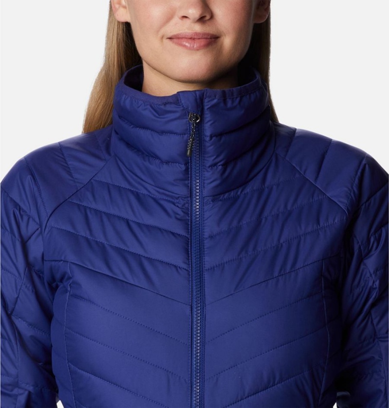 Blue Women's Columbia Powder Lite II Full Zip Puffer Jacket | YPSIU-4518