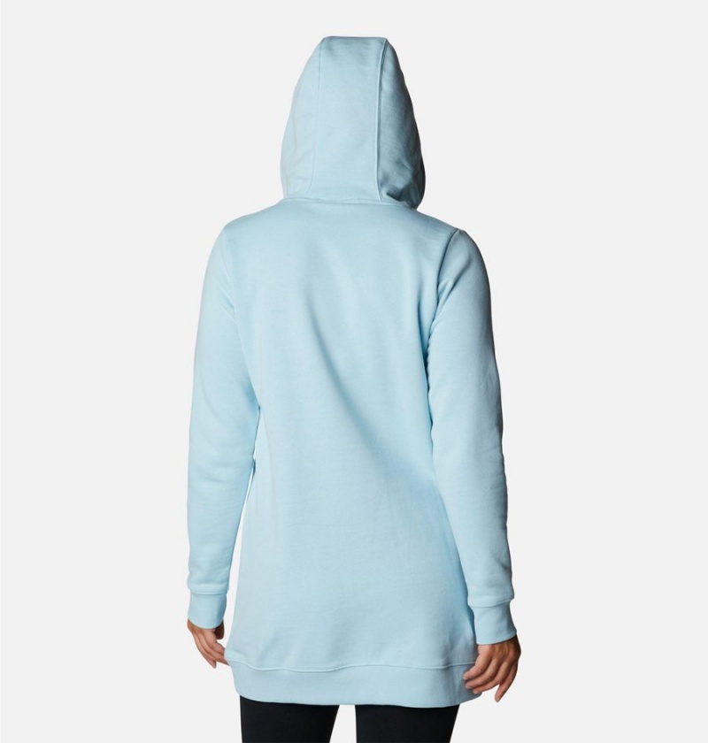 Blue Women's Columbia Rush Valley Long Hoodie | EJVOB-9472