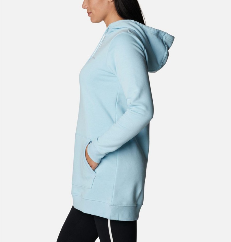 Blue Women's Columbia Rush Valley Long Hoodie | EJVOB-9472