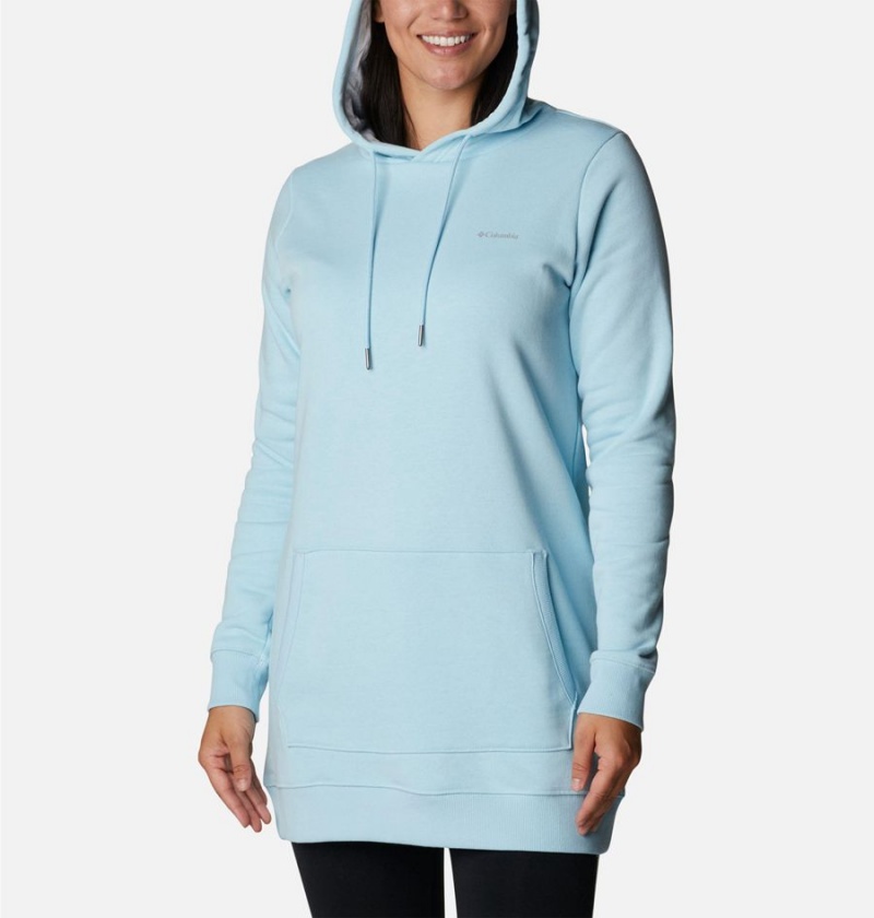 Blue Women's Columbia Rush Valley Long Hoodie | EJVOB-9472