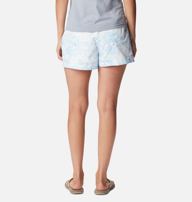 Blue Women's Columbia Sandy River II Printed Shorts | LESQJ-8365