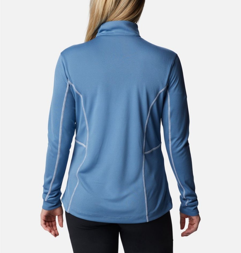 Blue Women's Columbia Shotgun Quarter Zip Golf Pullover | NZOKC-1465