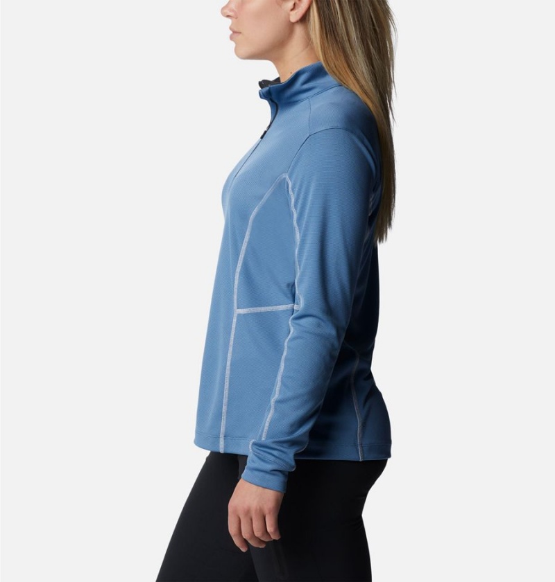 Blue Women's Columbia Shotgun Quarter Zip Golf Pullover | NZOKC-1465