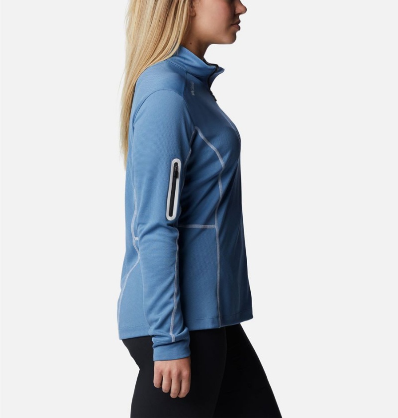 Blue Women's Columbia Shotgun Quarter Zip Golf Pullover | NZOKC-1465