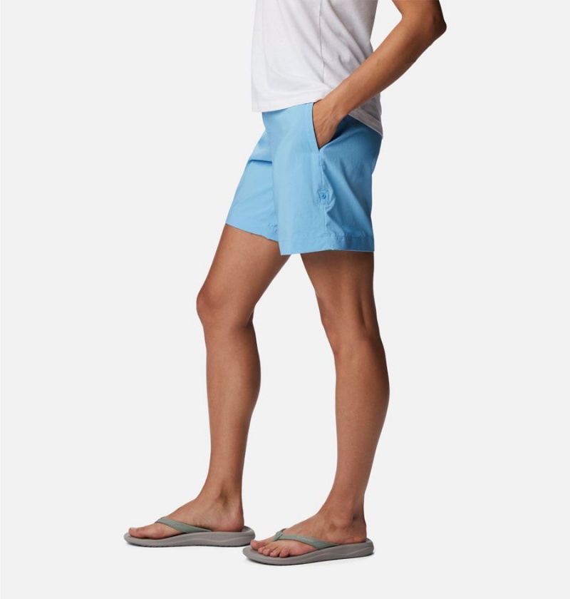 Blue Women's Columbia Silver Ridge Utility Shorts | RIDOW-1976