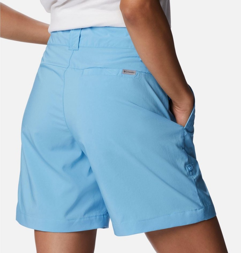 Blue Women's Columbia Silver Ridge Utility Shorts | RIDOW-1976