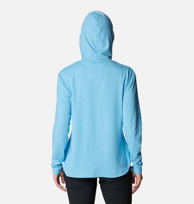 Blue Women's Columbia Sun Trek Pullover Hoodie | JERBI-4830