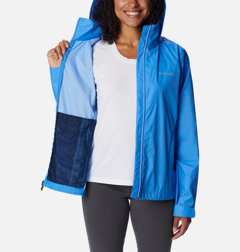 Blue Women's Columbia Switchback III Rain Jacket | EZALT-6125