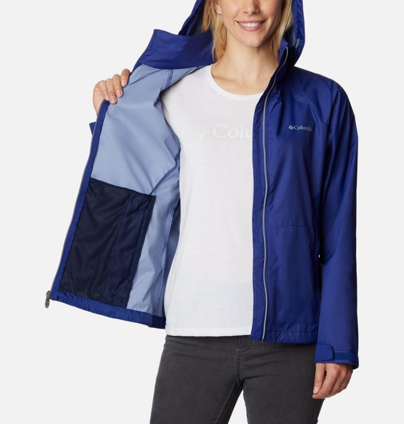 Blue Women's Columbia Switchback III Rain Jacket | XVJTQ-7295