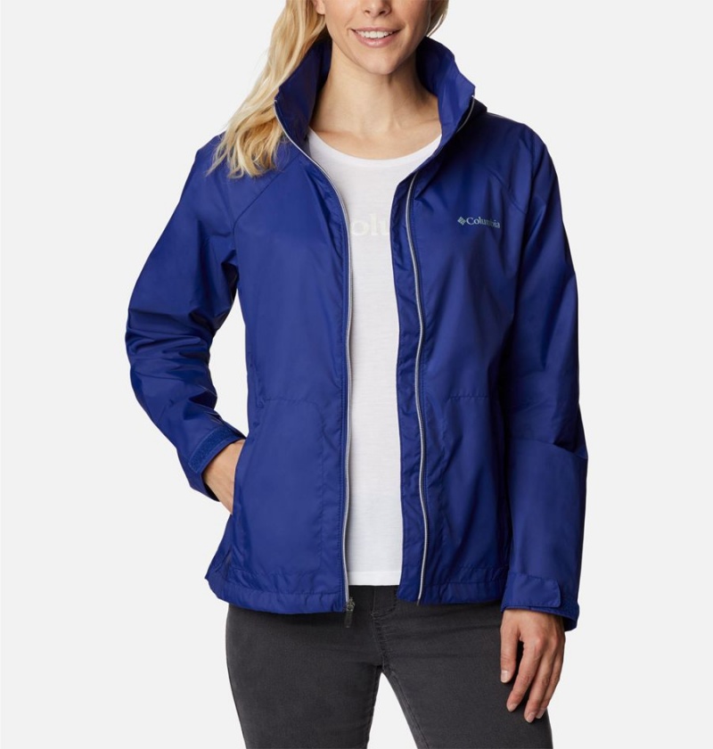 Blue Women's Columbia Switchback III Rain Jacket | XVJTQ-7295