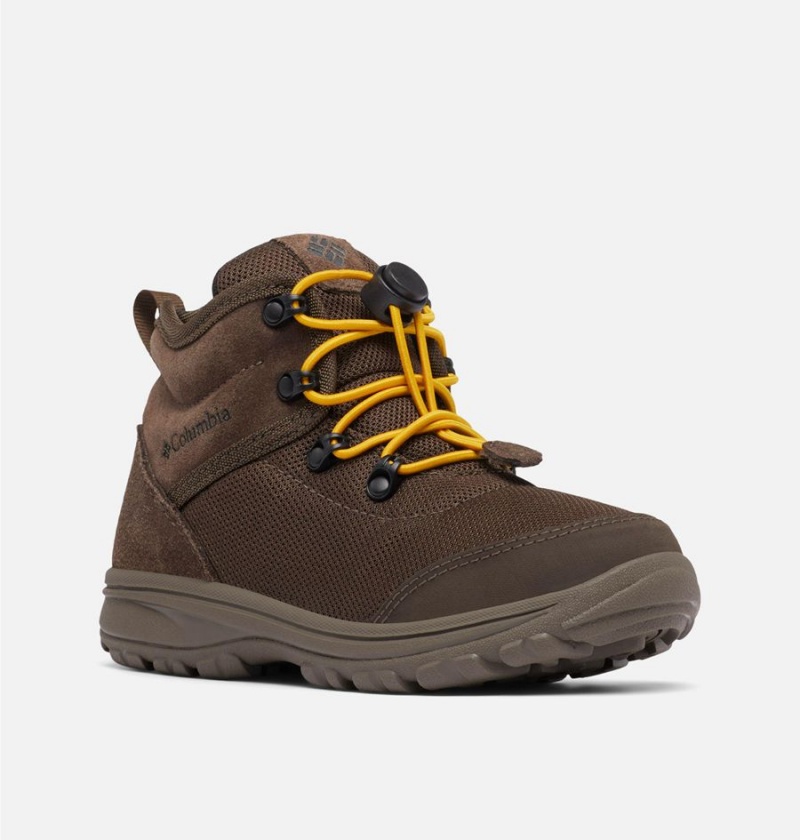 Brown Kids' Columbia Fairbanks Mid Boots | KBZMS-6013