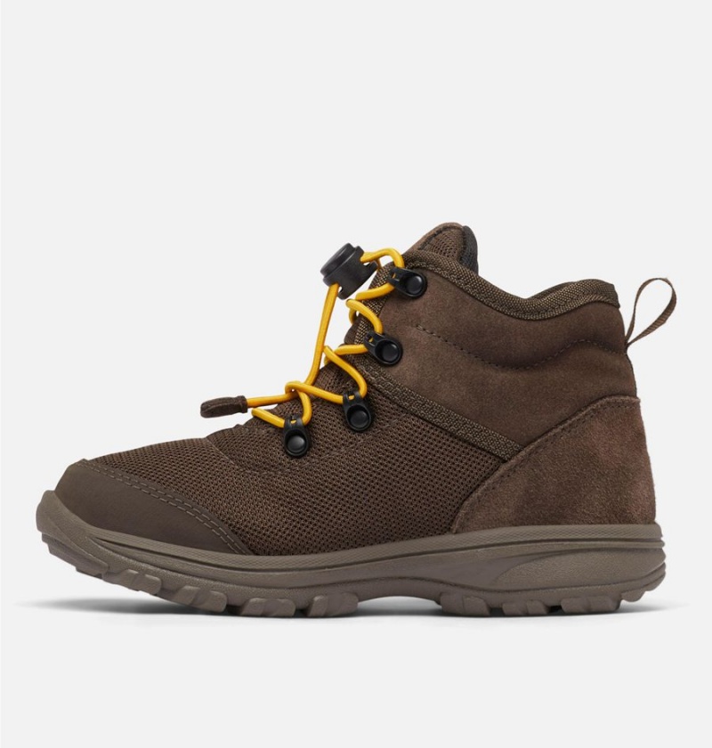 Brown Kids' Columbia Fairbanks Mid Boots | KBZMS-6013