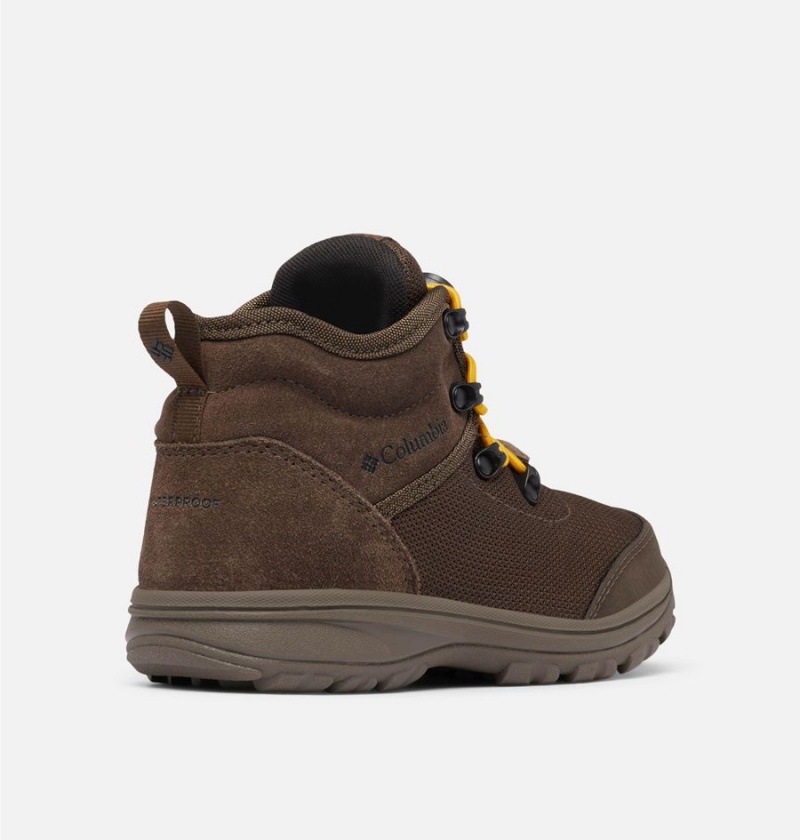 Brown Kids' Columbia Fairbanks Mid Boots | KBZMS-6013