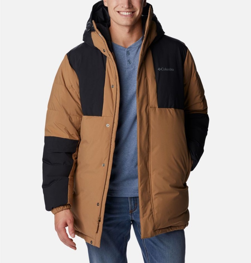 Brown Men's Columbia Aldercrest Down Coats | SKBQV-7596