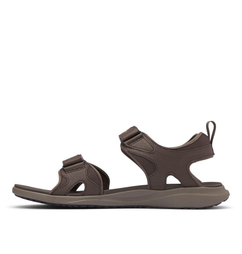 Brown Men's Columbia Ankle Strap Sandals | KYSME-5674