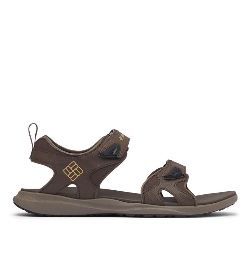 Brown Men\'s Columbia Ankle Strap Sandals | KYSME-5674