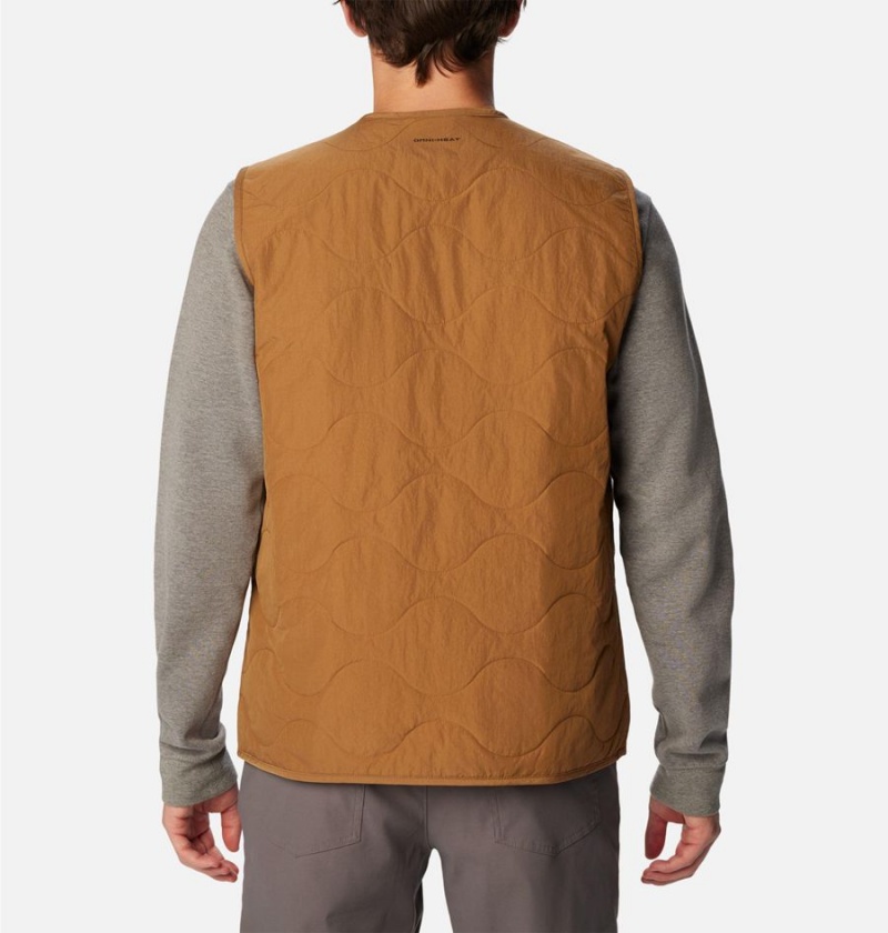 Brown Men's Columbia Birchwood Vest | OSTCM-0472