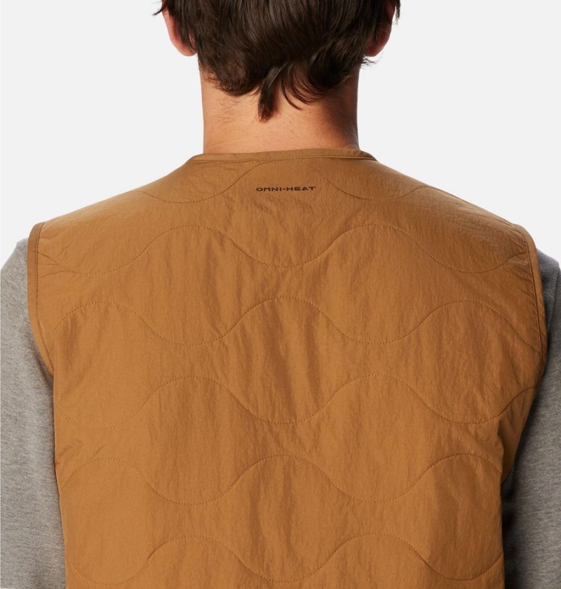 Brown Men's Columbia Birchwood Vest | OSTCM-0472