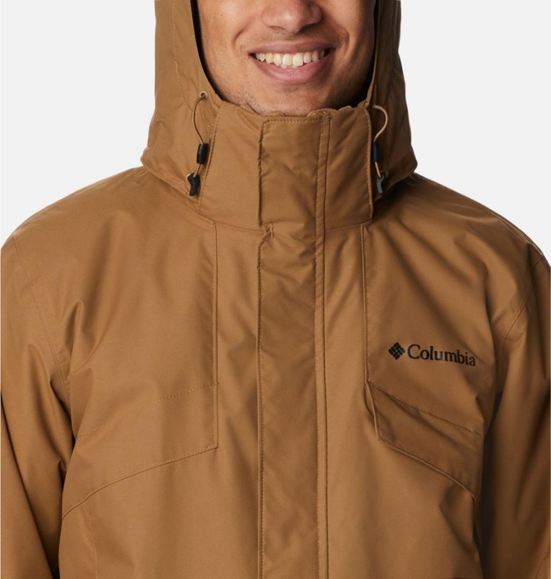 Brown Men's Columbia Bugaboo II Fleece Interchange Ski Jacket | EGFWN-4307