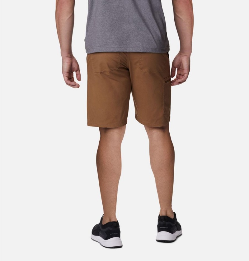 Brown Men's Columbia Cobble Creek Cargo Shorts | LNUIJ-1789