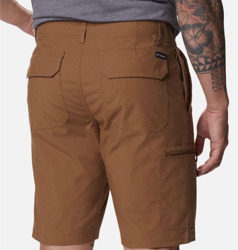 Brown Men's Columbia Cobble Creek Cargo Shorts | LNUIJ-1789