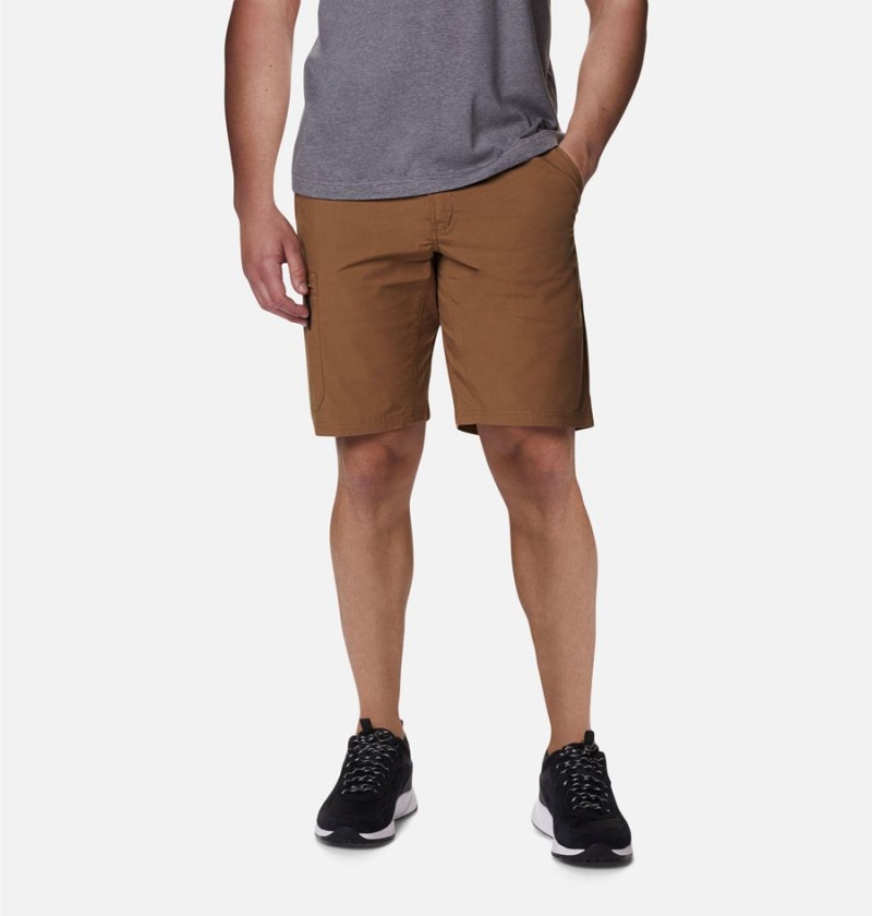 Brown Men\'s Columbia Cobble Creek Cargo Shorts | LNUIJ-1789