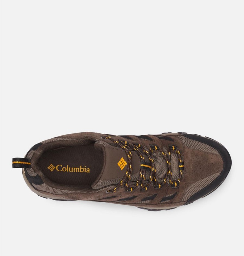 Brown Men's Columbia Crestwood Waterproof Hiking Shoes | BQAUM-8974