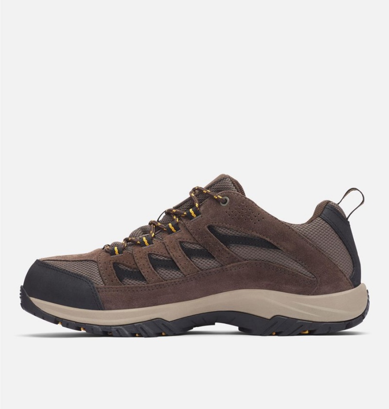 Brown Men's Columbia Crestwood Waterproof Hiking Shoes | BQAUM-8974