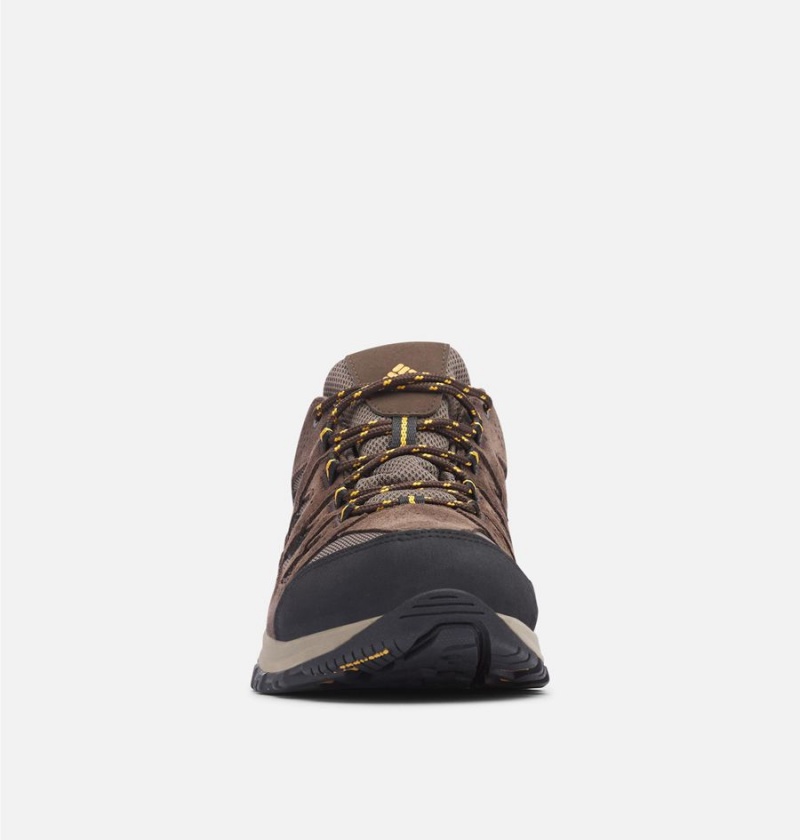 Brown Men's Columbia Crestwood Waterproof Hiking Shoes | BQAUM-8974