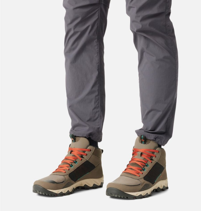 Brown Men's Columbia Flow Centre Hiking Shoes | UIWFG-3720