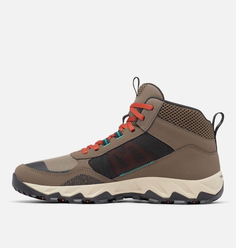 Brown Men's Columbia Flow Centre Hiking Shoes | UIWFG-3720