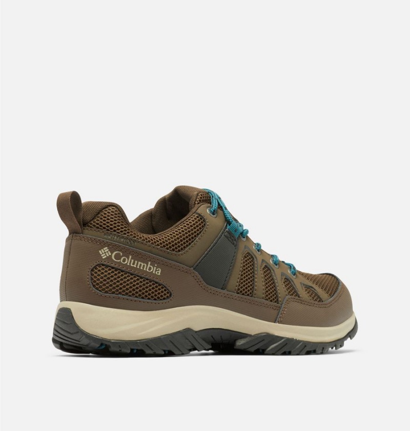 Brown Men's Columbia Granite Trail Waterproof Hiking Shoes | WQAZR-9361