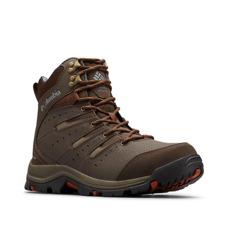 Brown Men's Columbia Gunnison II Omni Heat Boots | GBJPM-7684