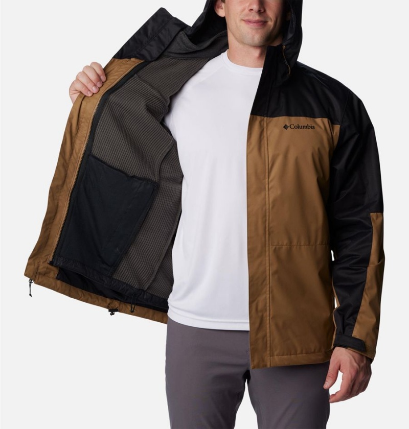 Brown Men's Columbia Hikebound Interchange 3 In 1 Jackets | JYORG-6904