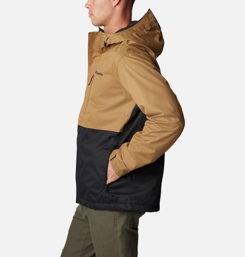 Brown Men's Columbia Hikebound Rain Jacket | GTPBQ-7349