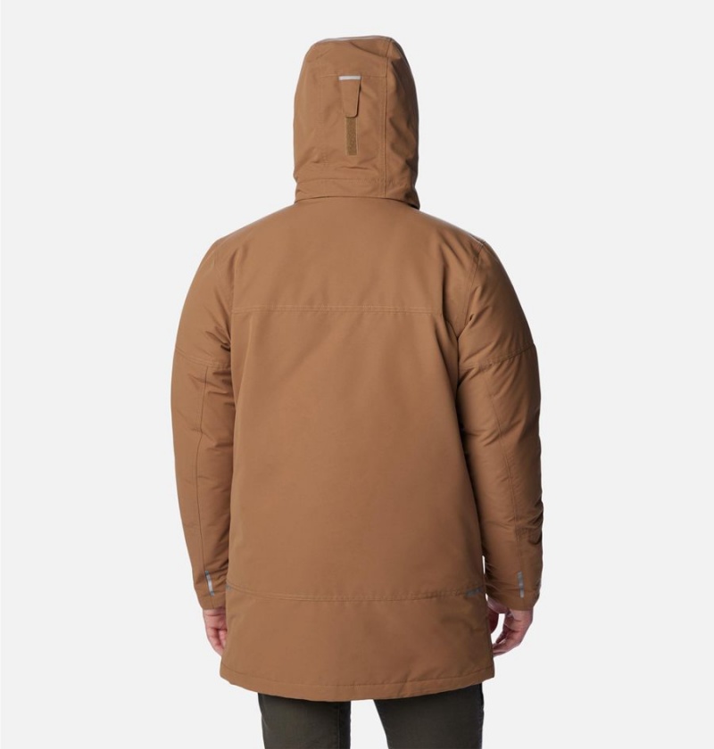 Brown Men's Columbia Landroamer Down Coats | RZIJO-3456