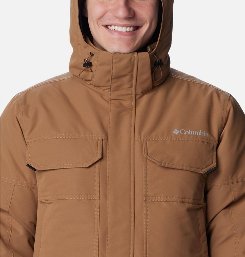 Brown Men's Columbia Landroamer Down Coats | RZIJO-3456