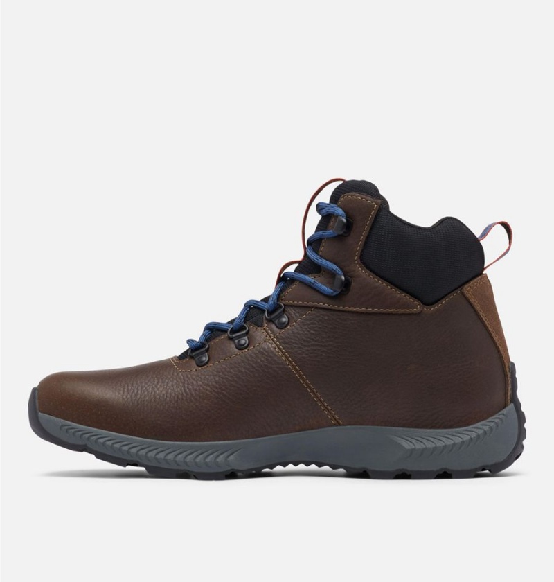 Brown Men's Columbia Landroamer Explorer Waterproof Boot Hiking Shoes | YPSHX-3674