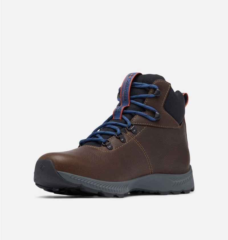 Brown Men's Columbia Landroamer Explorer Waterproof Boot Hiking Shoes | YPSHX-3674