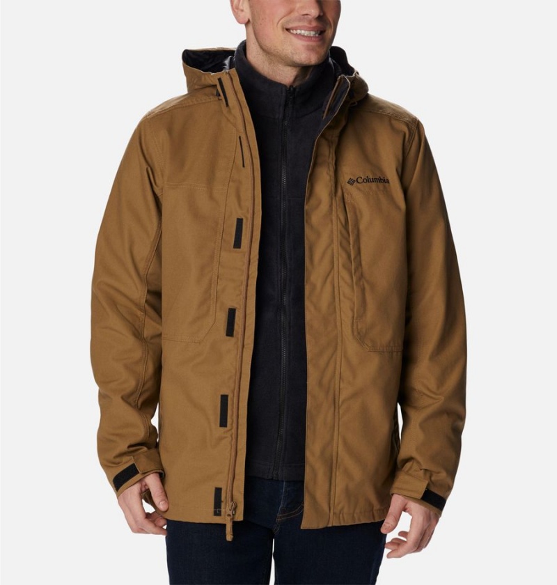 Brown Men's Columbia Loma Vista Interchange 3 In 1 Jackets | NMTWZ-0765