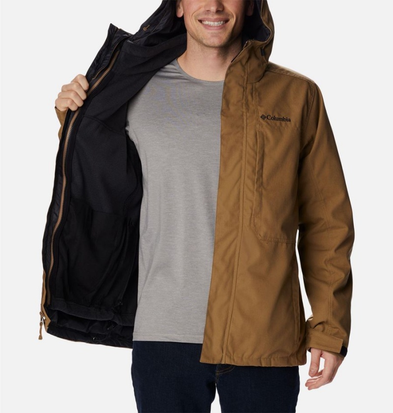 Brown Men's Columbia Loma Vista Interchange 3 In 1 Jackets | NMTWZ-0765