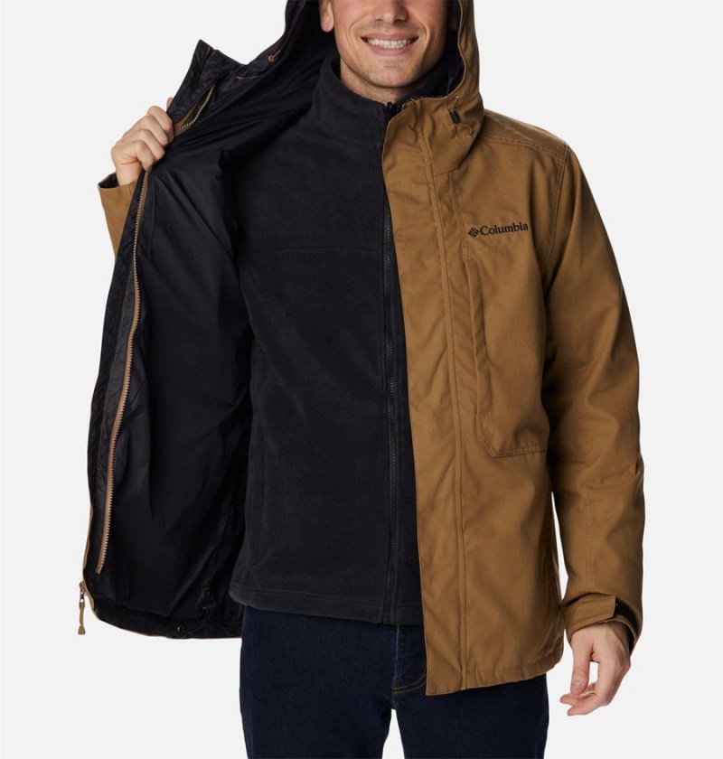 Brown Men's Columbia Loma Vista Interchange 3 In 1 Jackets | NMTWZ-0765